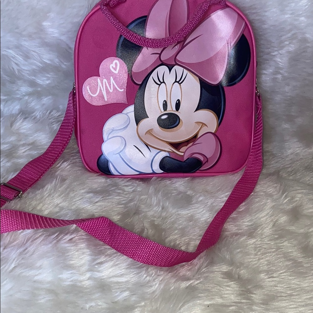 Minnie Mouse Pink Shoulder Bag with Playful Design